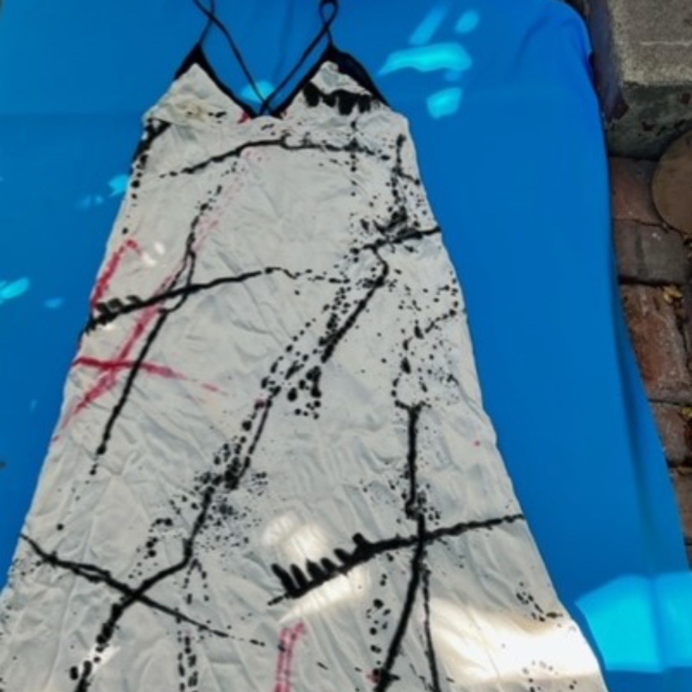 Michelle Mason Silk Dress- perfect for Halloween!